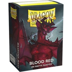 Dragon Shield Matte Standard Sleeves - Blood Red (100ct)